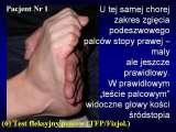 Test fleksyjny palc�w stopy / Flexions test of toes LECTURE