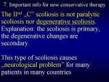 TWO LECTURES on scoliosis / Orthop.Congress in CAIRO-8.12.2006