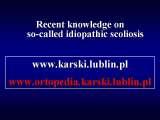 TWO LECTURES on scoliosis / Orthop.Congress in CAIRO-8.12.2006